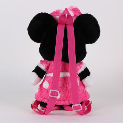 Disney Minnie Pinky Plüschrucksack Kindergartenrucksack für Kinder – 30 cm