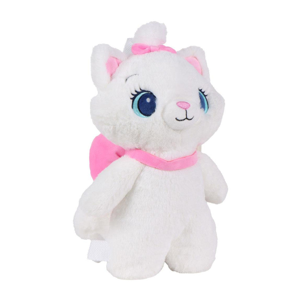 Disney Marie White Plüschrucksack Kindergartenrucksack für Kinder – 30 cm