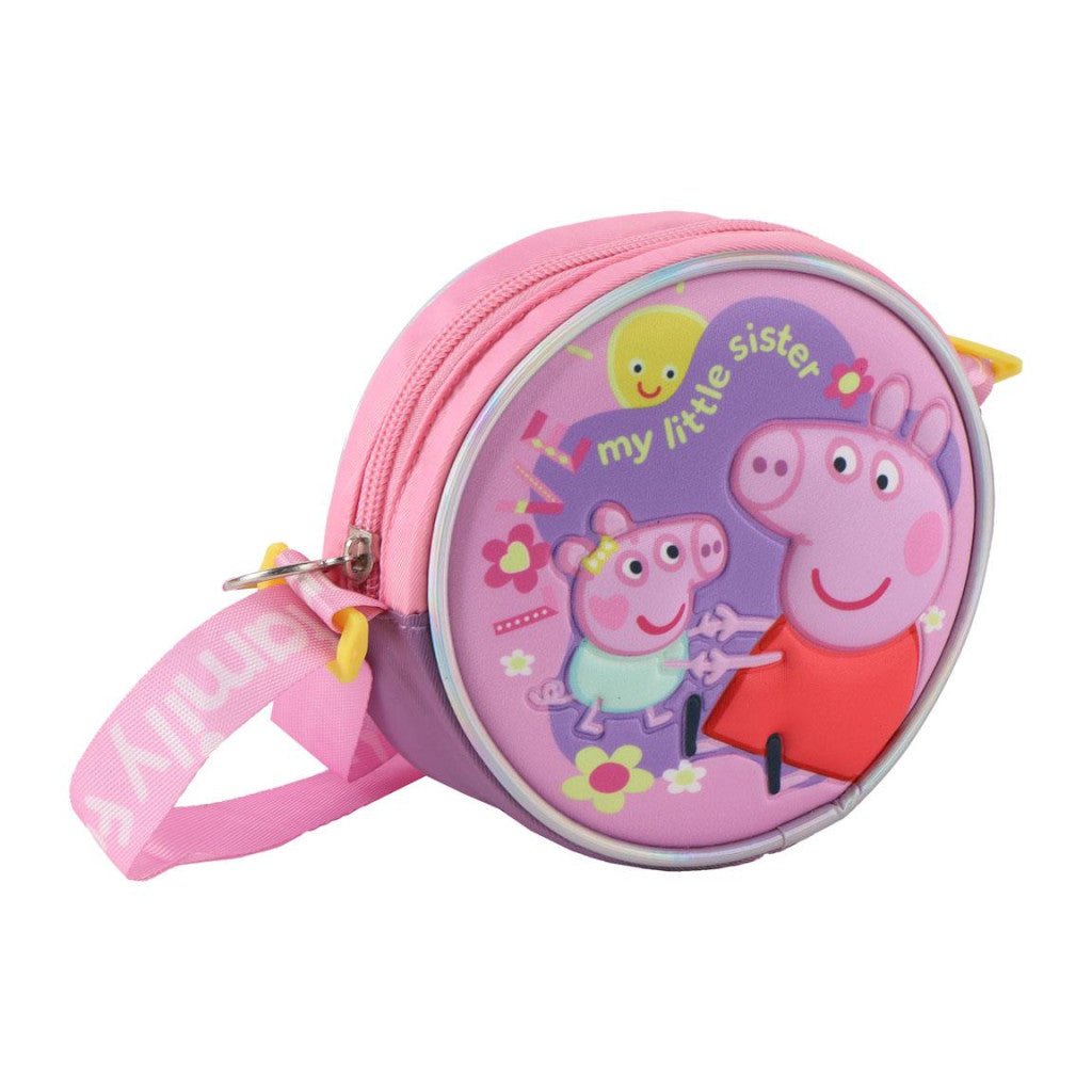 Peppa Wutz My Little Sister Umhängetasche für Kinder – 13 x 13 cm