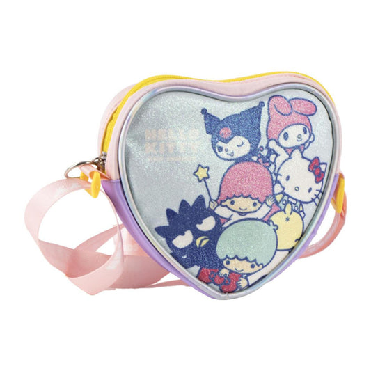 Hello Kitty Friends Glitter Shoulder Bag for Kids - 15 x 14 cm