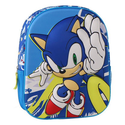 Sonic the Hedgehog Power Run Kindergartenrucksack für Kinder – 30 x 25 x 12 cm