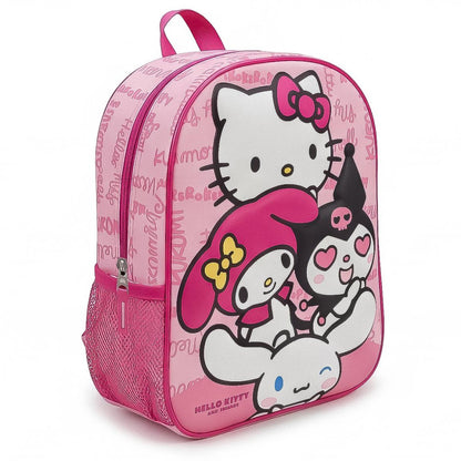 Hello Kitty Kawaii Cuties Sac à dos pour enfants de maternelle – 30 x 25 x 12 cm
