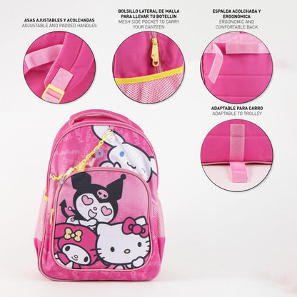 Hello Kitty Kawaii Cuties , Tasche 42 cm Schulranzen für Kinder – 42 × 32 × 20 cm