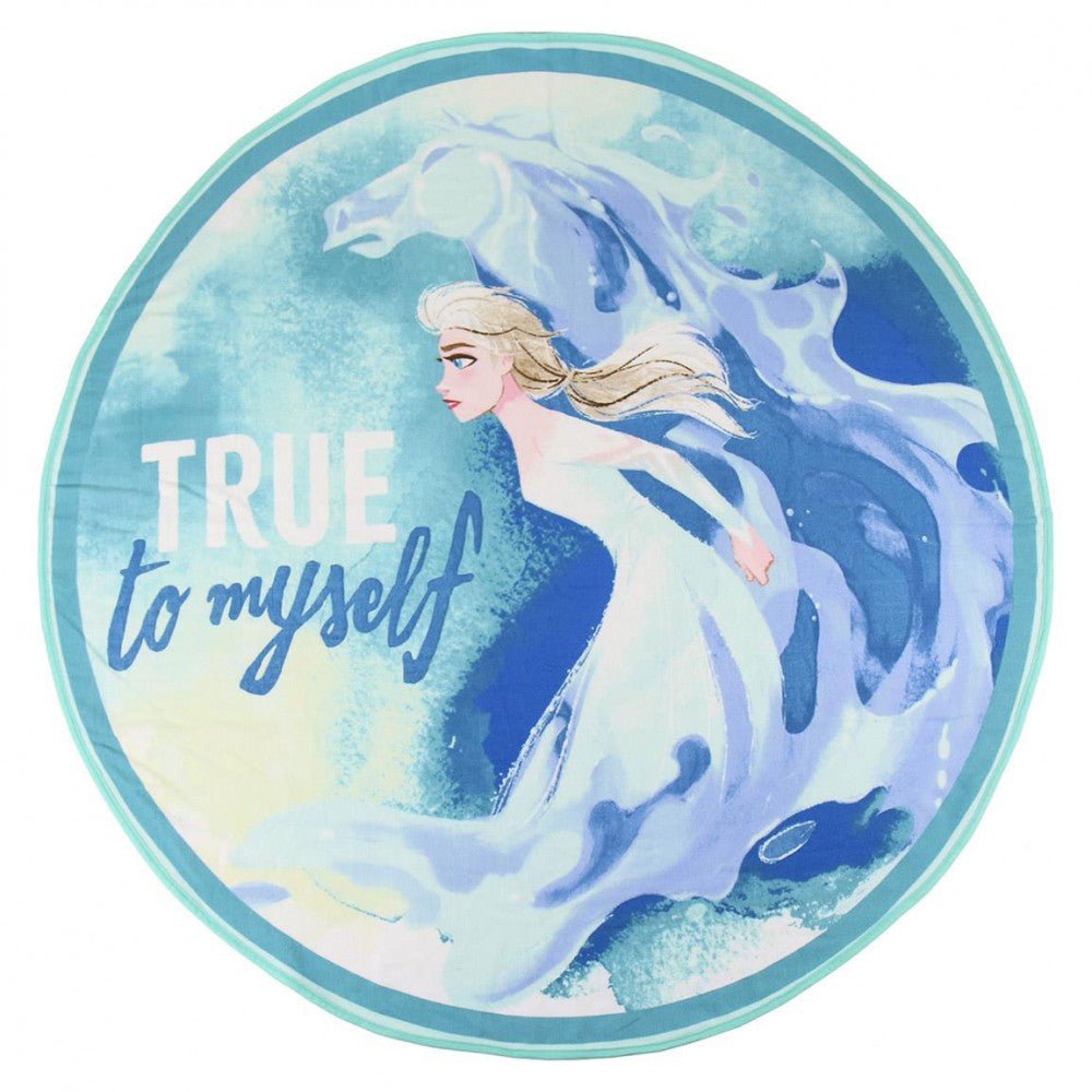 Disney Eiskönigin geformtes , 130 cm ( ) Badetuch für Kinder aus Polyester – 130 cm