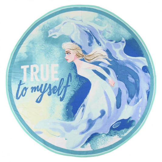 Disney Eiskönigin geformtes , 130 cm ( ) Badetuch für Kinder aus Polyester – 130 cm