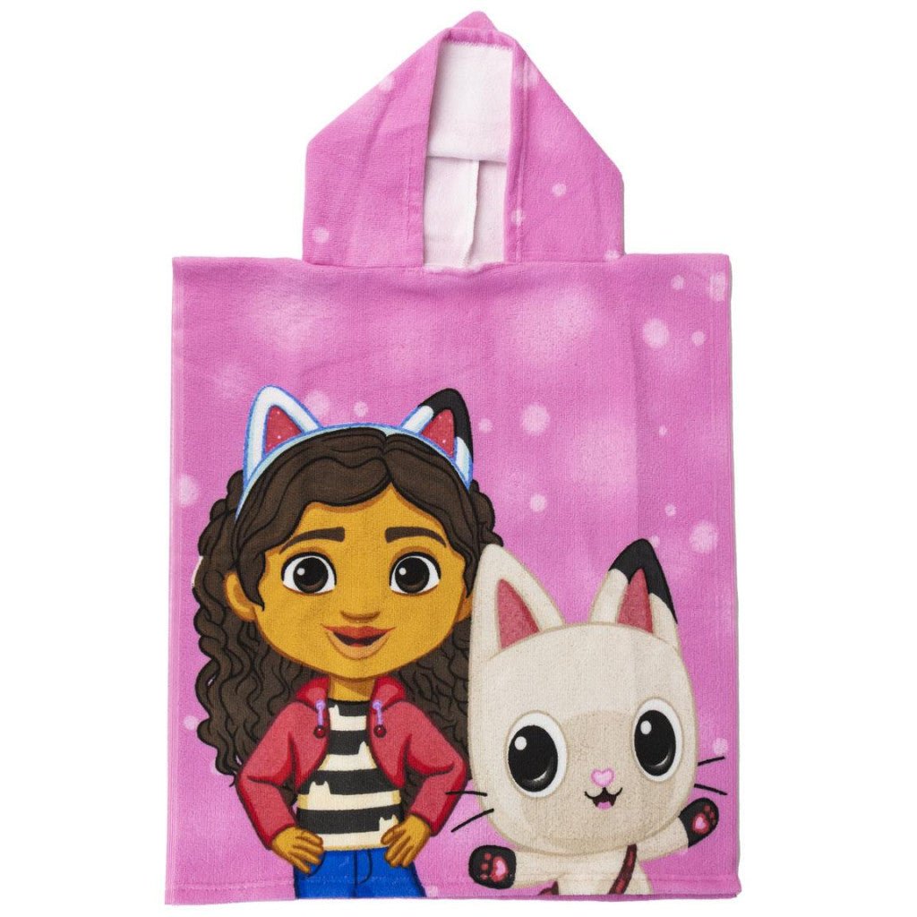 Gabby's Dollhouse Badeponcho für Kinder aus Polyester – 50 × 115 cm