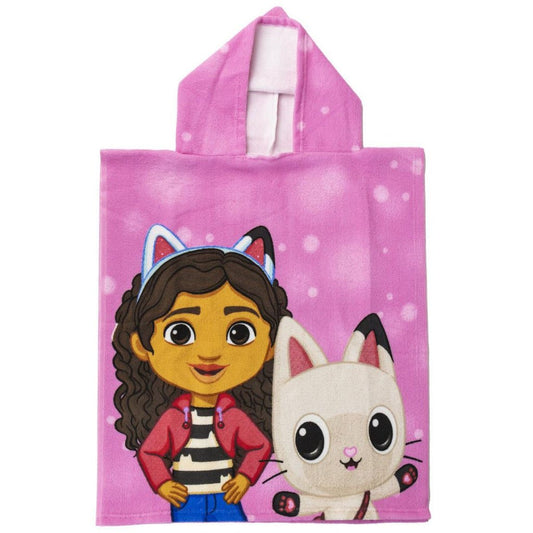 Gabby's Dollhouse Badeponcho für Kinder aus Polyester – 50 × 115 cm