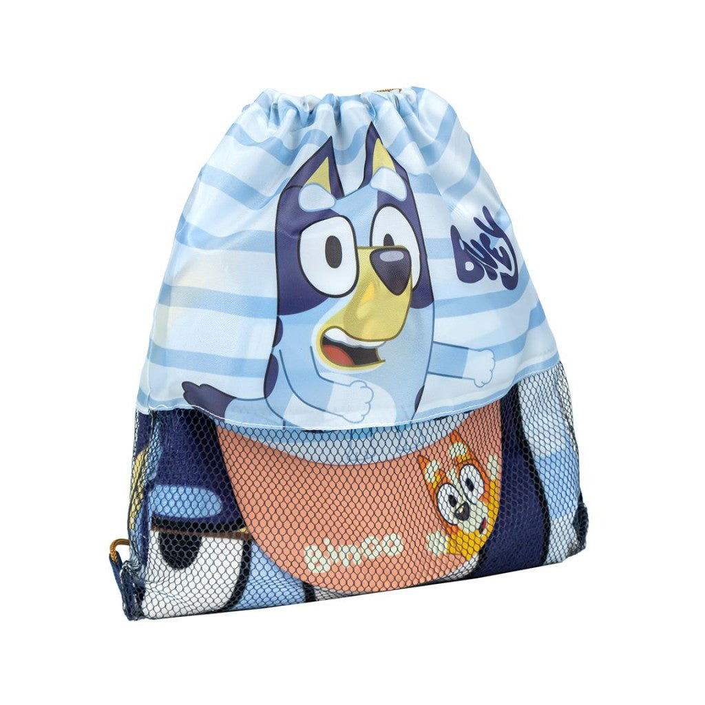 Bluey -, Sportbeutel- und Baseballcap-Set Badetuch-Set für Kinder aus Polyester – 33 × 27 cm