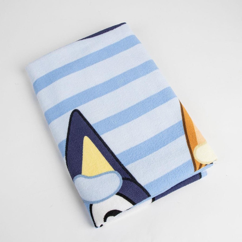 Bluey , ( ) Badetuch für Kinder aus Polyester – 70 × 140 cm