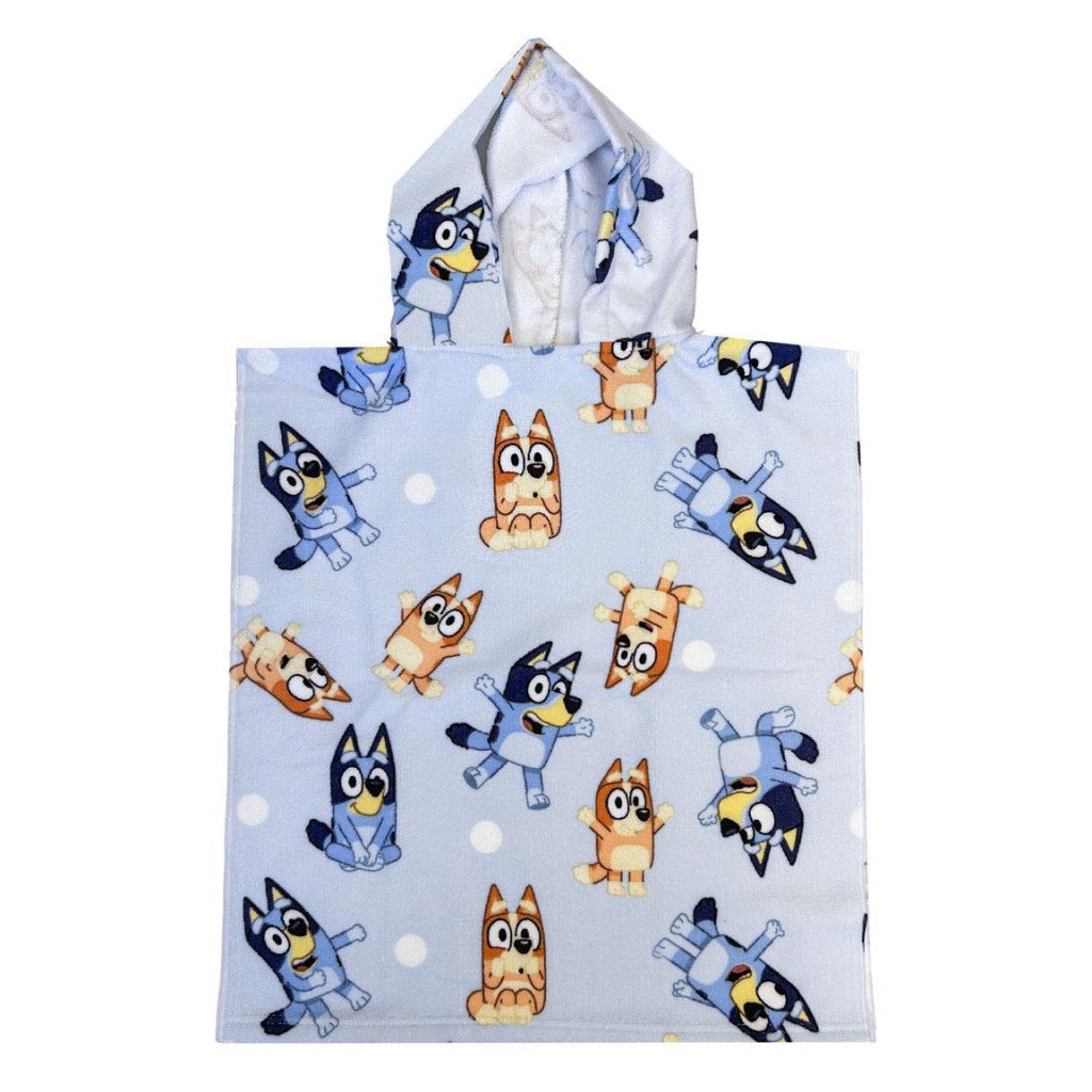 Bluey Badeponcho für Kinder aus Polyester – 50 × 115 cm