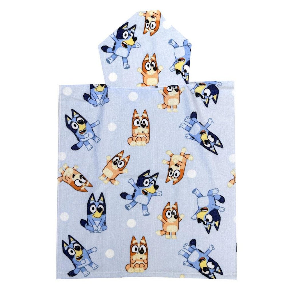 Bluey Badeponcho für Kinder aus Polyester – 50 × 115 cm
