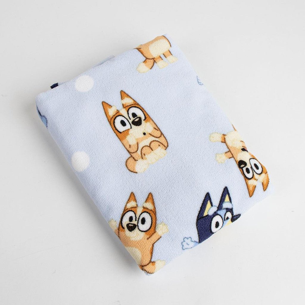 Bluey Badeponcho für Kinder aus Polyester – 50 × 115 cm