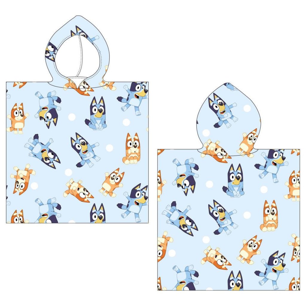 Bluey Badeponcho für Kinder aus Polyester – 50 × 115 cm