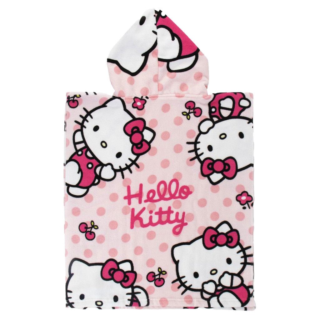 Hello Kitty Badeponcho für Kinder aus Polyester – 50 × 115 cm