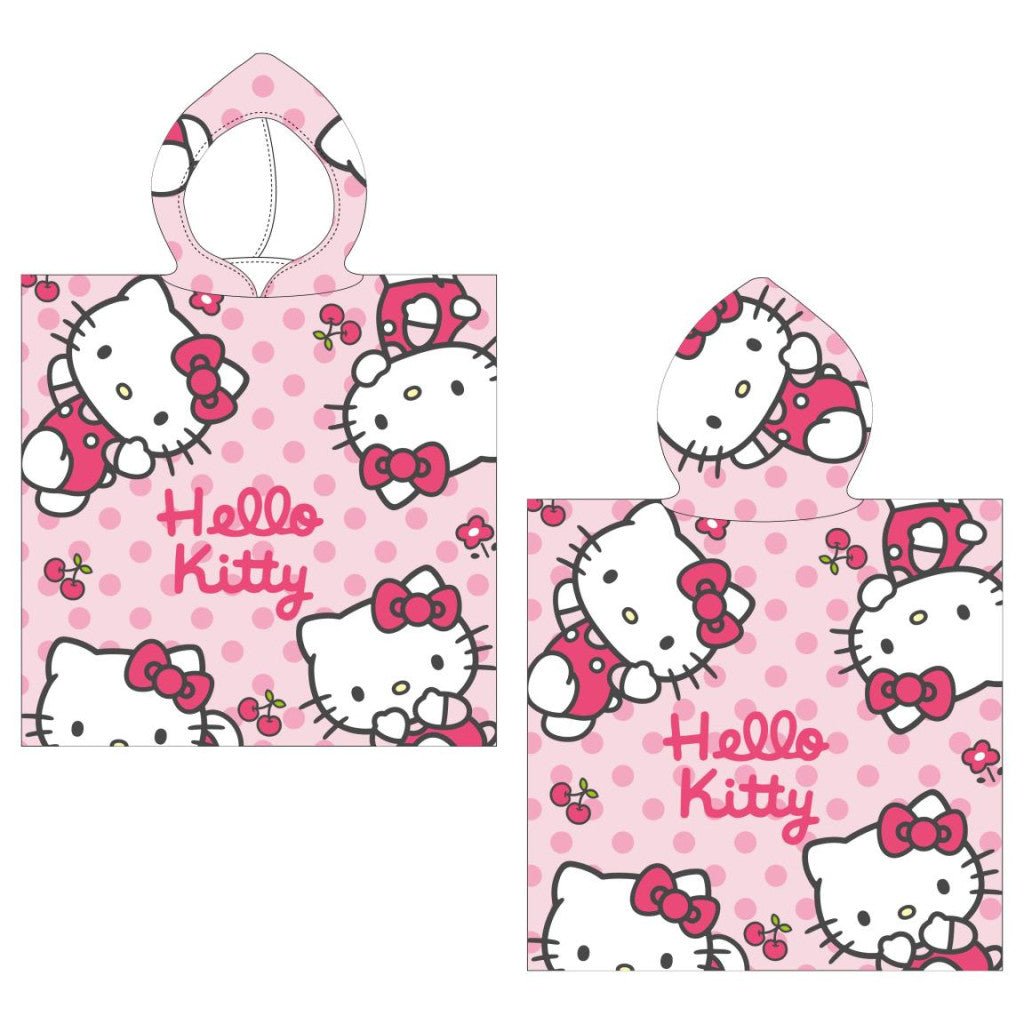 Hello Kitty Badeponcho für Kinder aus Polyester – 50 × 115 cm