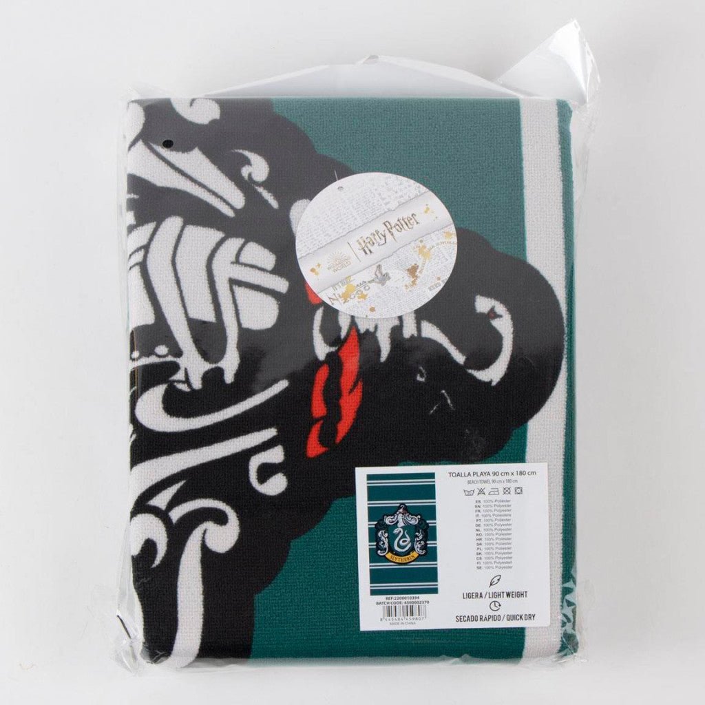 Harry Potter Slytherin , ( ) Badetuch für Kinder aus Polyester – 90 × 180 cm
