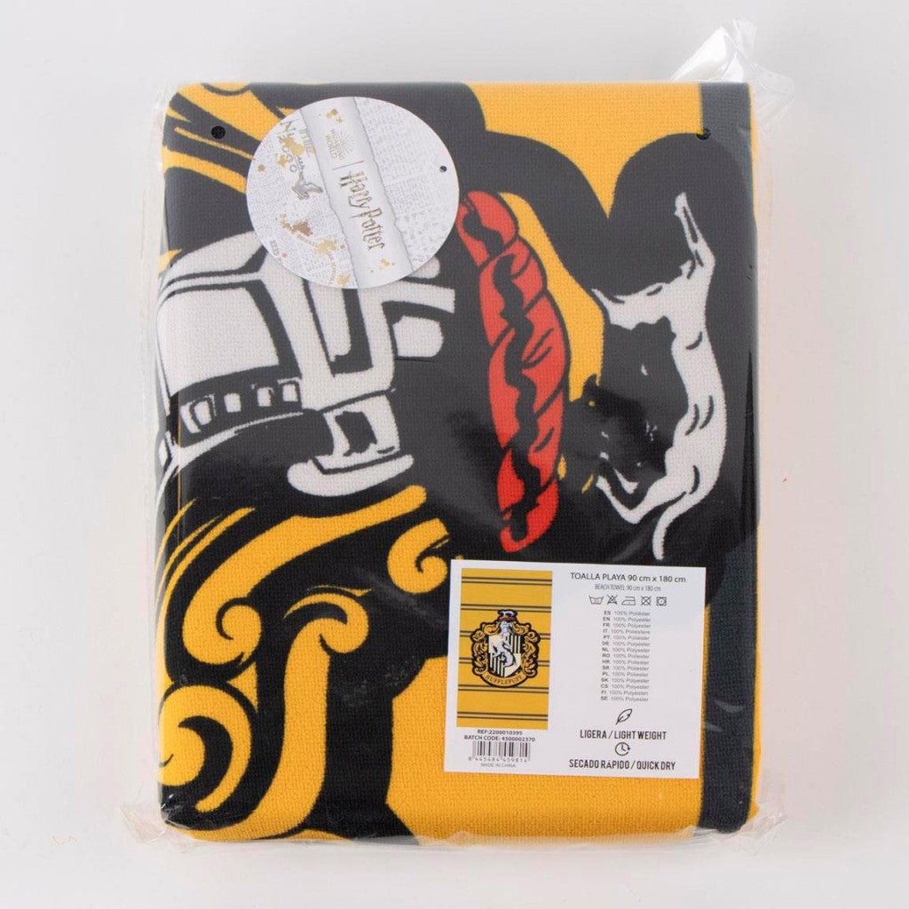 Harry Potter Hufflepuff , (schnell trocknend) Badetuch für Kinder aus Polyester – 90 × 180 cm