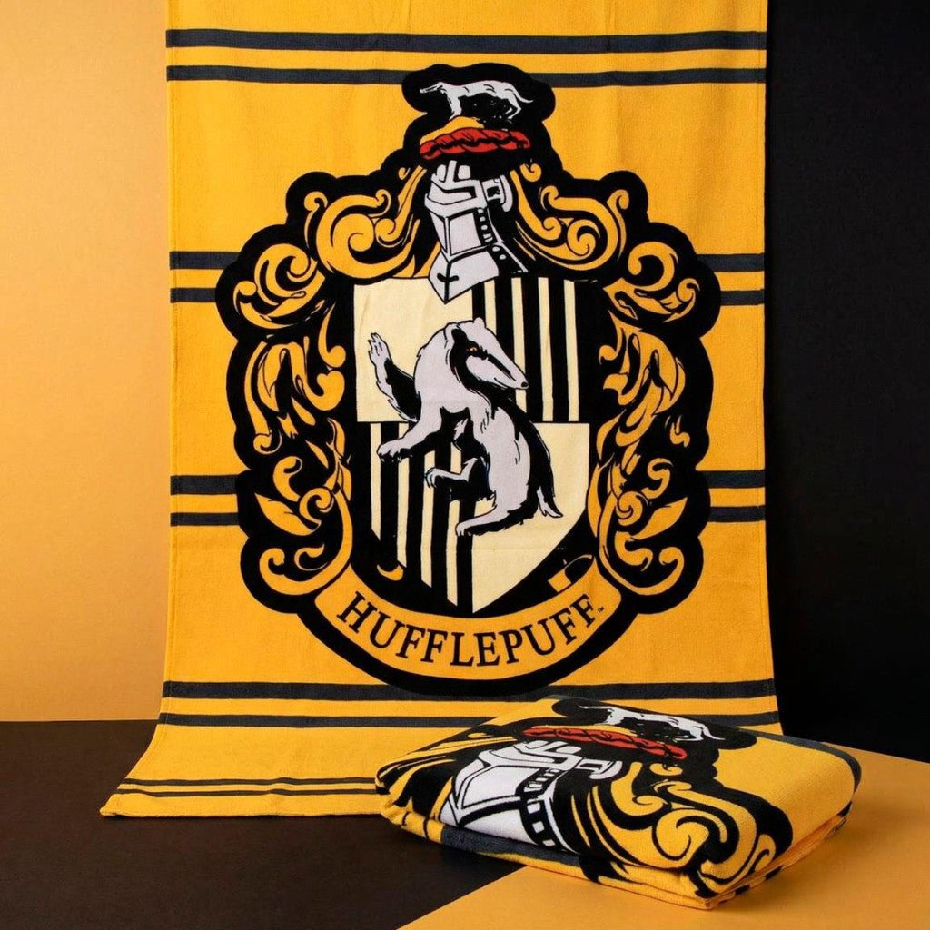 Harry Potter Hufflepuff , (schnell trocknend) Badetuch für Kinder aus Polyester – 90 × 180 cm