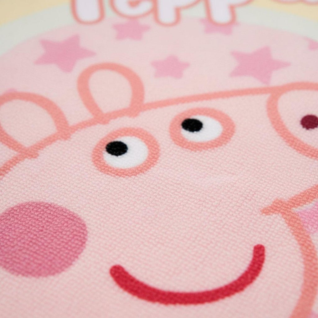 Peppa Wutz Stars , (Schnell trocken) Badetuch für Kinder aus Polyester – 70 × 140 cm