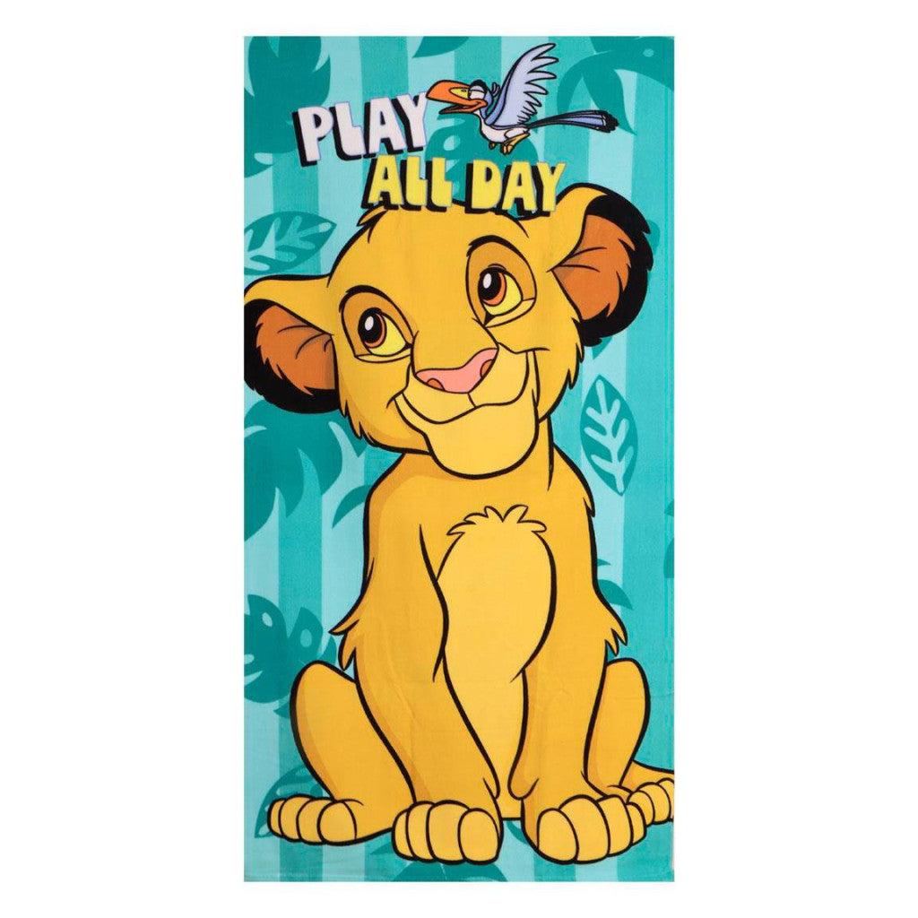 Disney Der König der Löwen All Day , ( ) Badetuch für Kinder aus Polyester – 70 × 140 cm