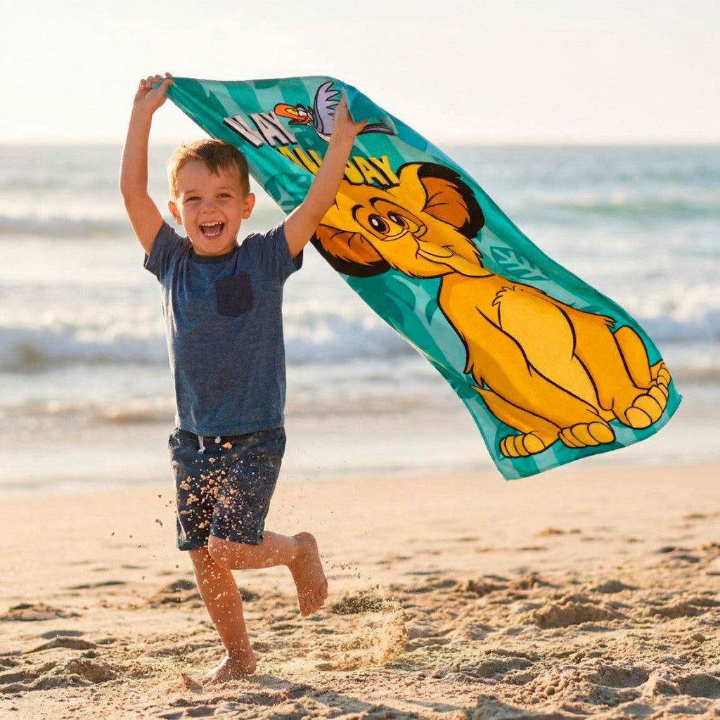 Disney Der König der Löwen All Day , ( ) Badetuch für Kinder aus Polyester – 70 × 140 cm