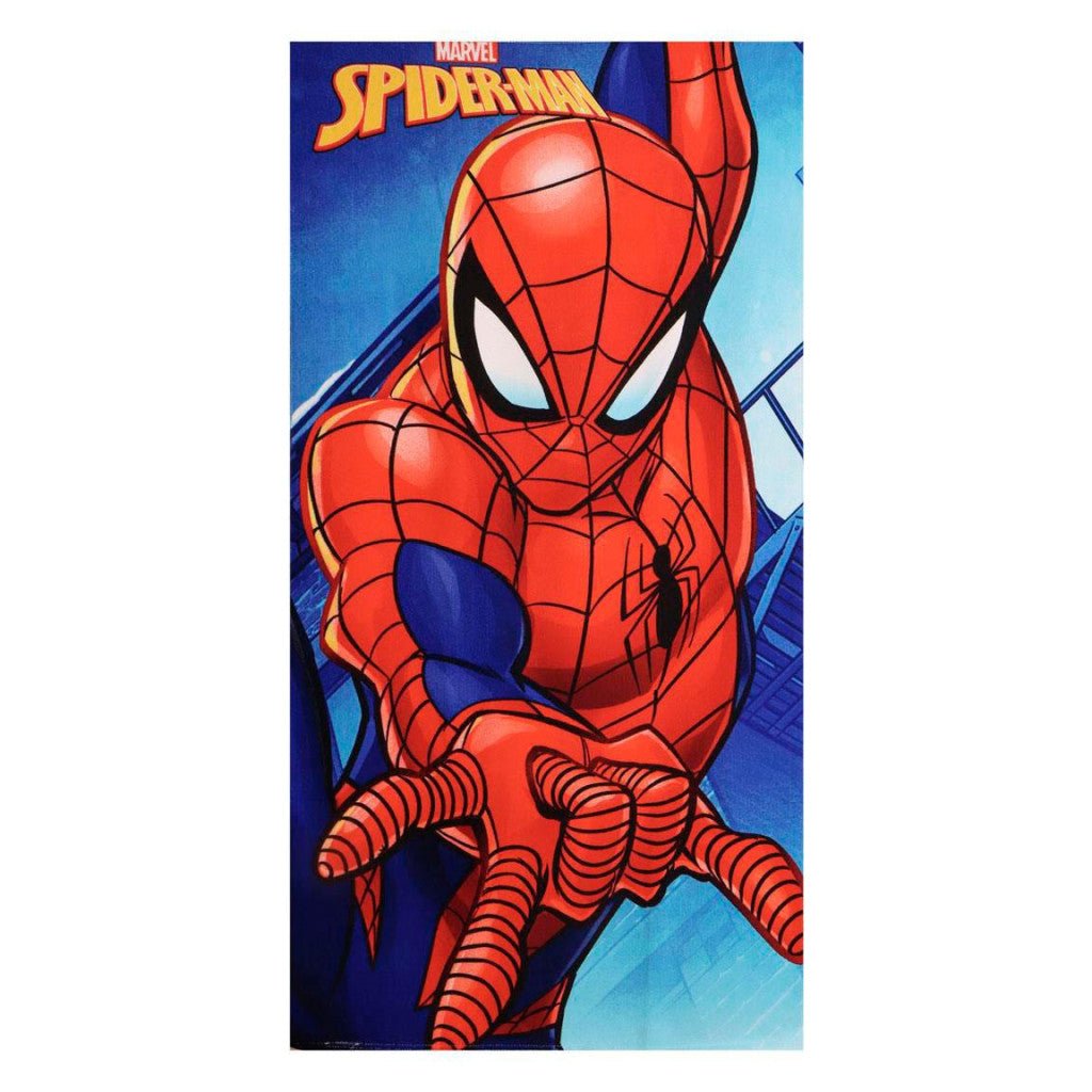 Spiderman Hero in Action Badehandtuch, ( ) Badetuch für Kinder aus Polyester – 70 × 140 cm
