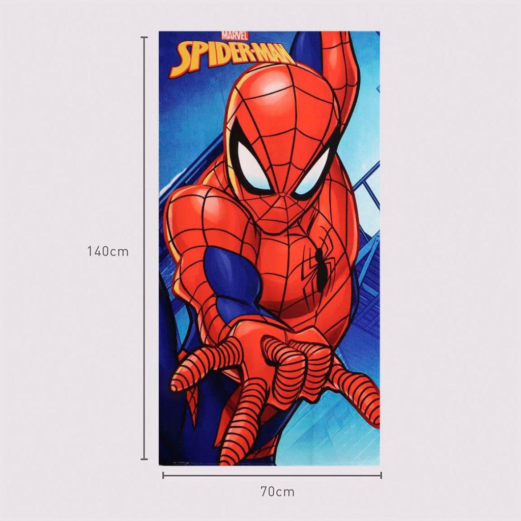 Spiderman Hero in Action Badehandtuch, ( ) Badetuch für Kinder aus Polyester – 70 × 140 cm