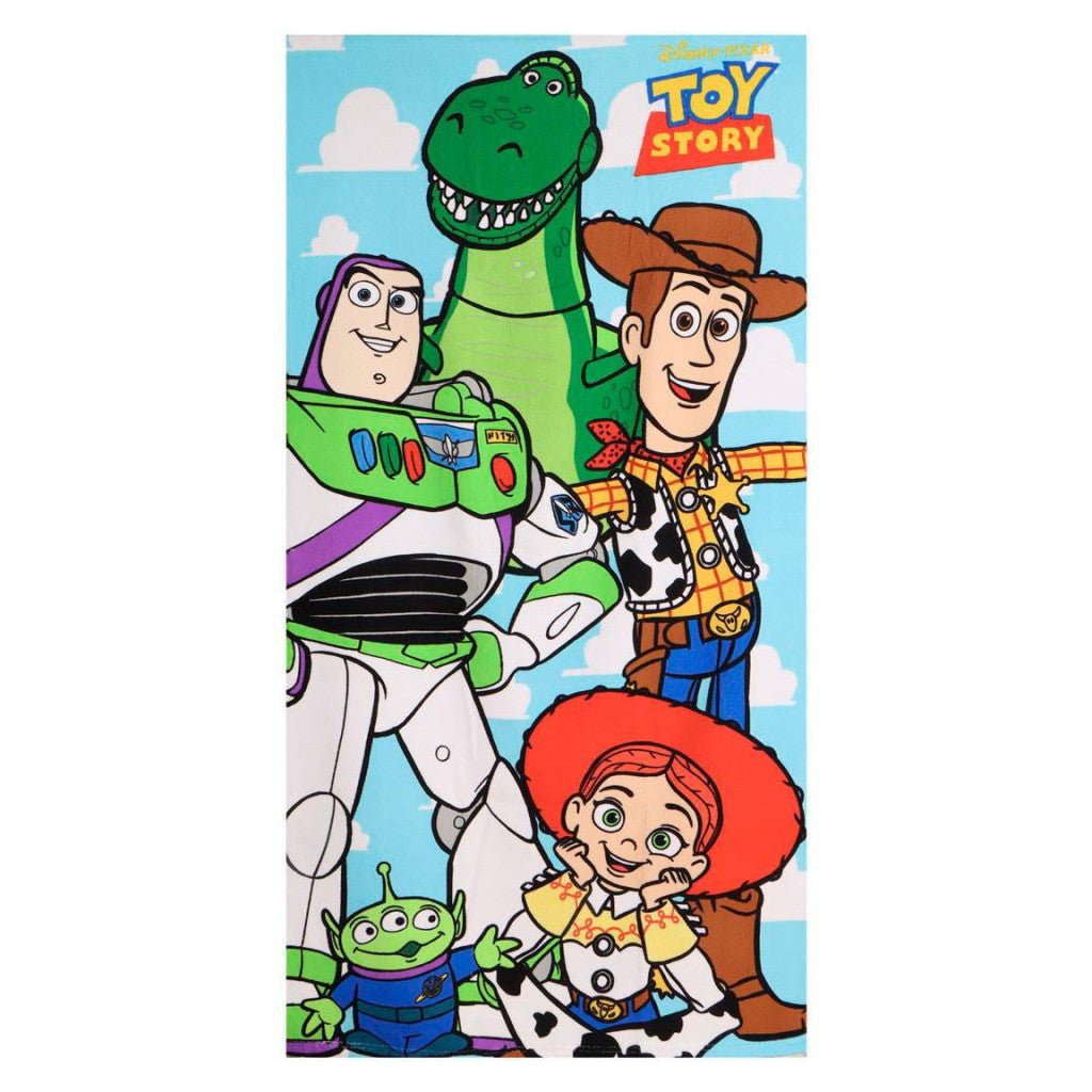 Disney Toy Story Crew , (Fast Dry) Badetuch für Kinder aus Polyester – 70 × 140 cm