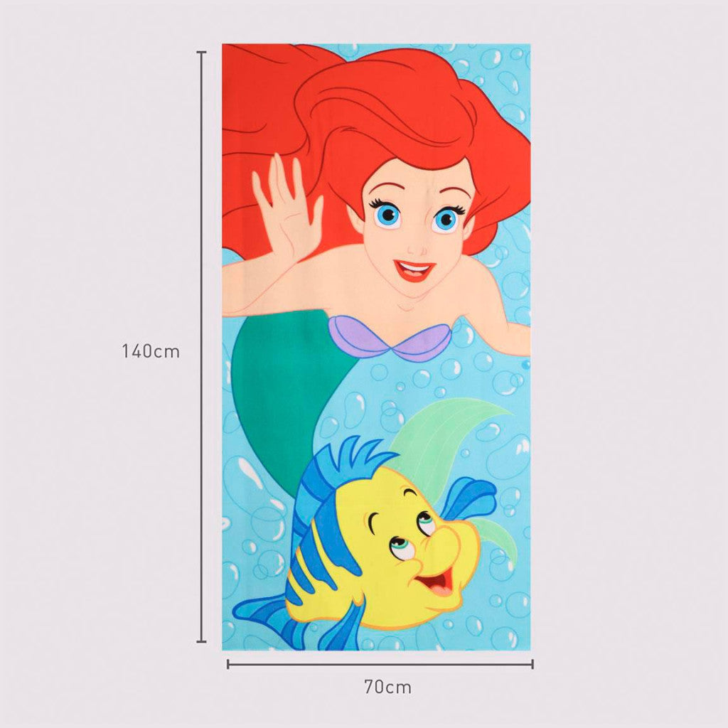 Disney Prinzessin Flounder , ( ) Badetuch für Kinder aus Polyester – 70 × 140 cm