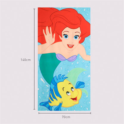 Disney Prinzessin Flounder , ( ) Badetuch für Kinder aus Polyester – 70 × 140 cm