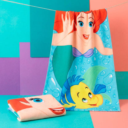 Disney Prinzessin Flounder , ( ) Badetuch für Kinder aus Polyester – 70 × 140 cm
