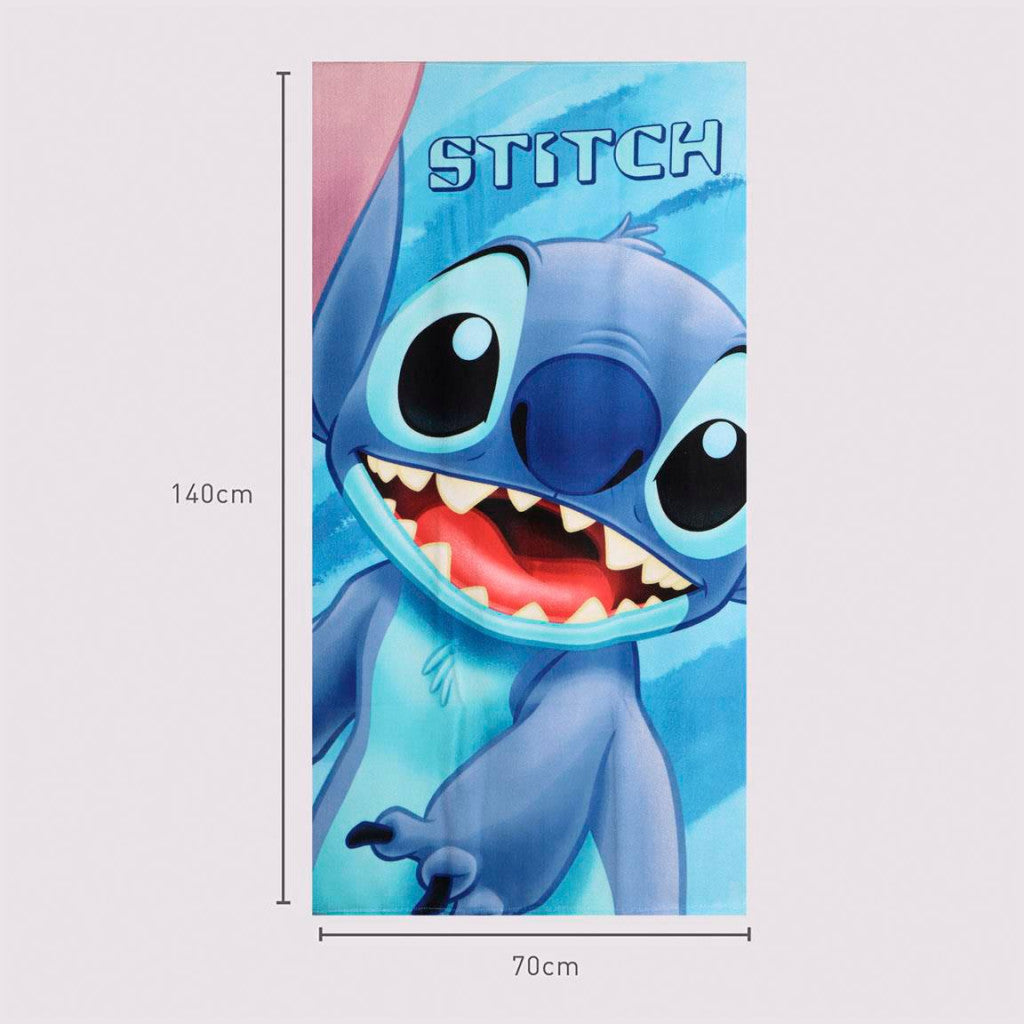 Disney Lilo und Stitch Big Smile , ( ) Badetuch für Kinder aus Polyester – 70 × 140 cm