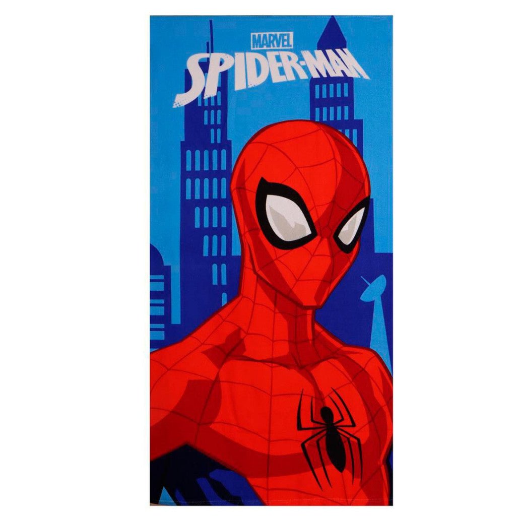 Spiderman City Saver , Turnbeutel, Baseballkappe im Set Badetuch-Set für Kinder aus Polyester – 33 × 27 cm