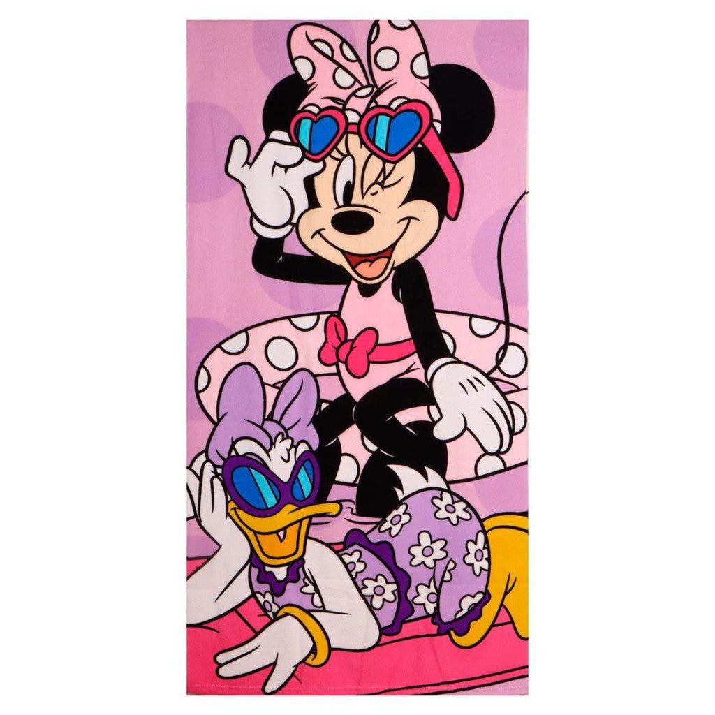 Disney Minnie Daisy , Turnbeutel, Baseballkappe Set Badetuch-Set für Kinder aus Polyester – 33 × 27 cm