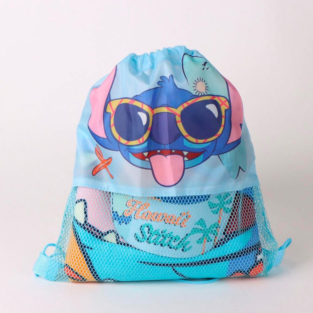 Disney Lilo und Stitch Hawaii -, Turnbeutel- und Baseballkappenset Badetuch-Set für Kinder aus Polyester – 33 × 27 cm