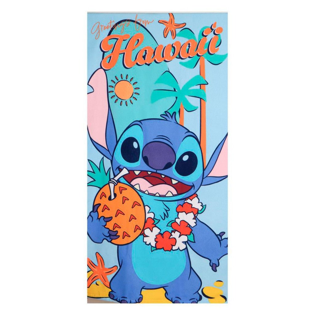 Disney Lilo und Stitch Hawaii -, Turnbeutel- und Baseballkappenset Badetuch-Set für Kinder aus Polyester – 33 × 27 cm