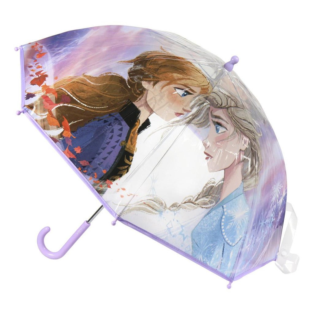 Disney Eiskönigin Sisterhood Transparenter Kinderregenschirm für Kinder – 71 cm