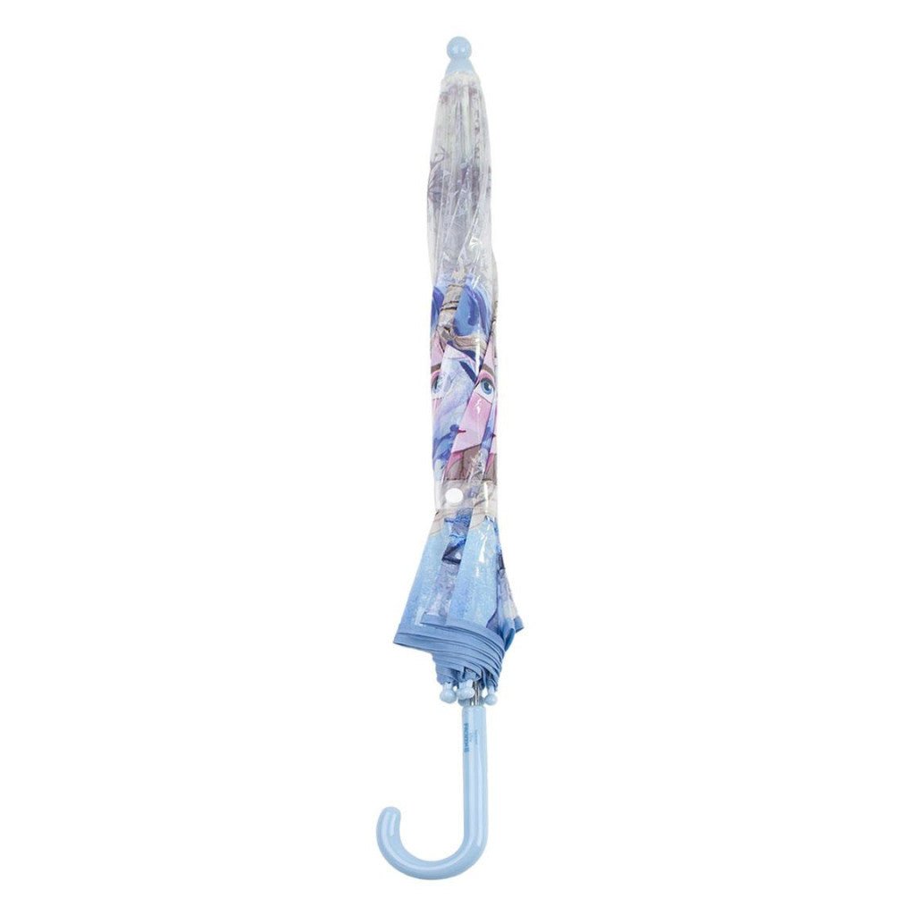 Disney Eiskönigin Ice Queen Transparenter Kinderregenschirm für Kinder – 71 cm