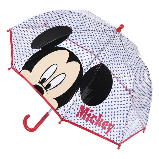 Disney Mickey Transparenter Kinderregenschirm für Kinder – 71 cm