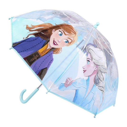 Disney Eiskönigin Icy Drizzle Transparenter Kinderregenschirm für Kinder – 71 cm