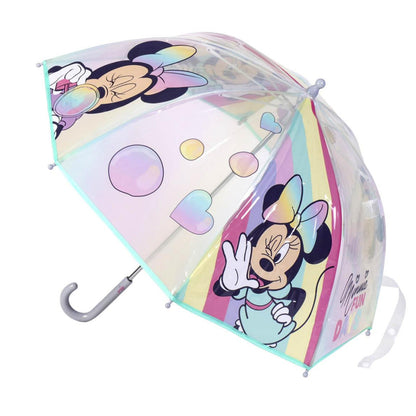 Disney Minnie Fun Days Parapluie transparent pour enfants – 71 cm