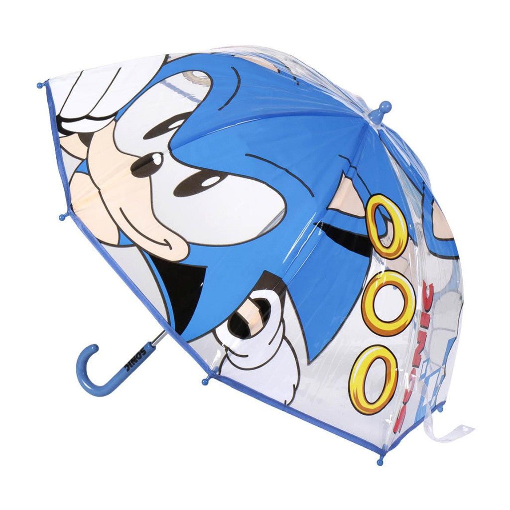 Sonic the Hedgehog Ring Transparenter Kinderregenschirm für Kinder – 71 cm