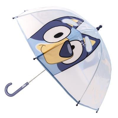 Bluey Transparenter Kinderregenschirm für Kinder – 71 cm