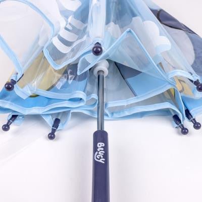 Bluey Transparenter Kinderregenschirm für Kinder – 71 cm