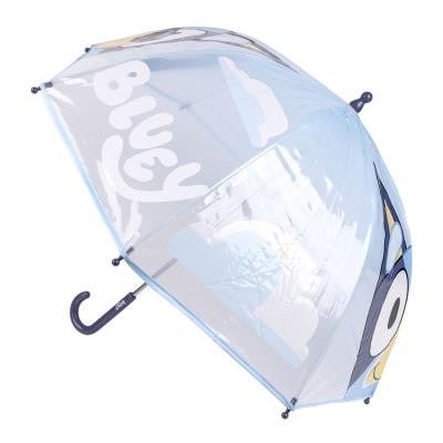 Bluey Transparenter Kinderregenschirm für Kinder – 71 cm