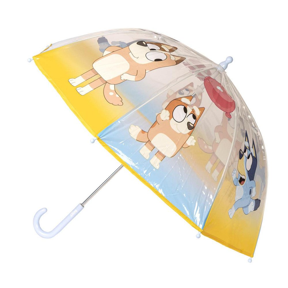Bluey Transparenter Kinderregenschirm für Kinder – 71 cm
