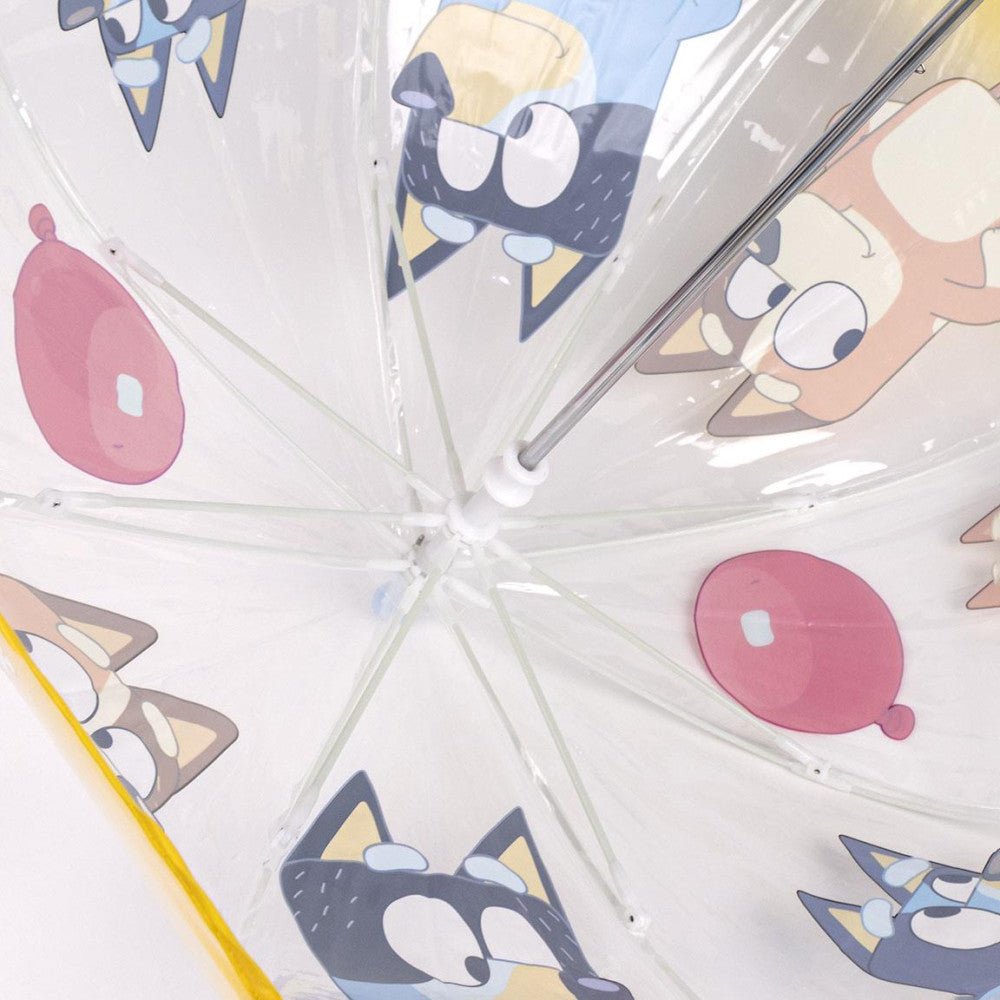 Bluey Transparenter Kinderregenschirm für Kinder – 71 cm