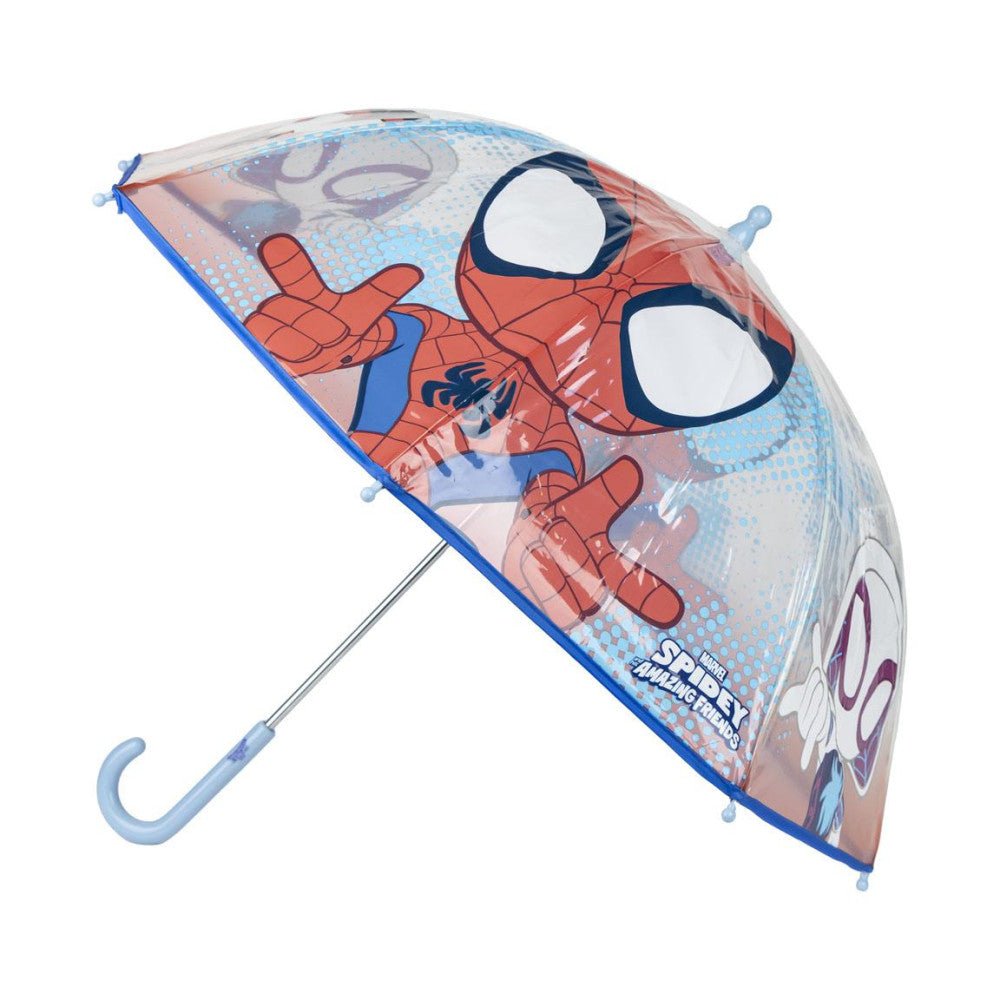 Spiderman Spidey Transparenter Kinderregenschirm für Kinder – 74 cm