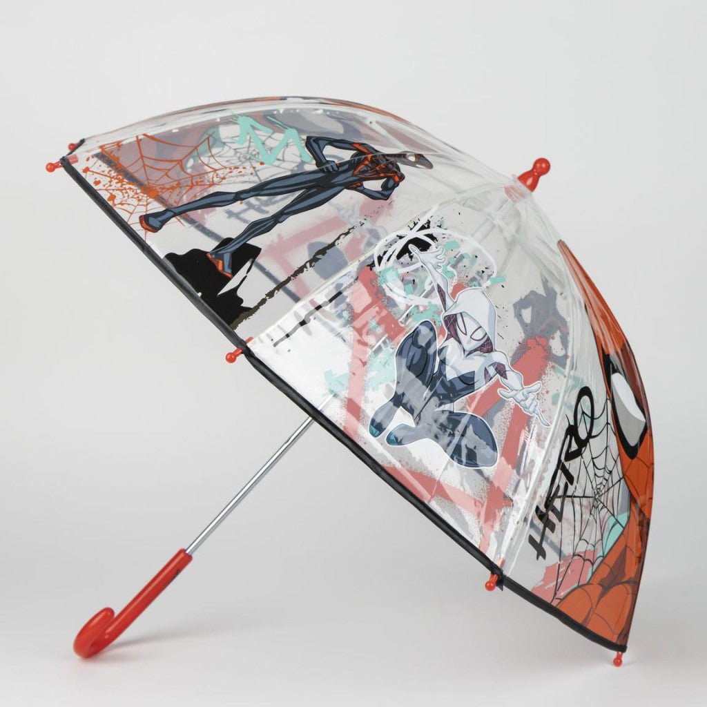 Spiderman Hero Transparenter Kinderregenschirm für Kinder – 71 cm