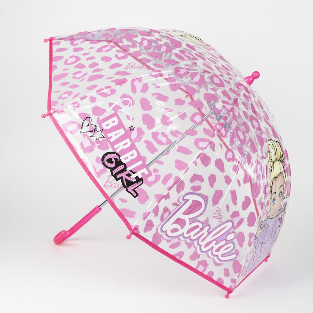 Parapluie Transparent Barbie Glam pour Enfants – 71 cm